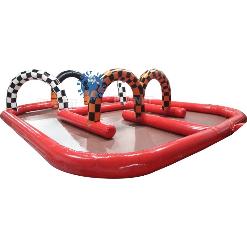 High Quality Custom Design Inflatable Go Karts Race Track / Inflatable Race Track For Bumper Cars