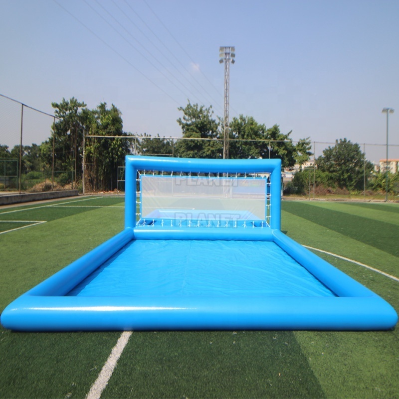 Large Pool Inflatable Volleyball Field Inflatable Volleyball Court Beach Water Pool Float Inflatable Pool With Volleyball Net