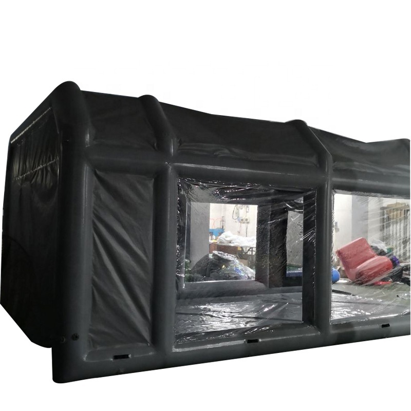 Portable Workshop Shelter Tent PVC Tarpaulin Air Sealed Frame Inflatable Airtight Spray Paint Booth On Sale