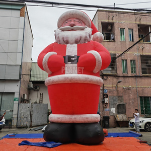 Custom Giant PVC Inflatable Santa Claus Inflatable Christmas Santa For Christmas Decoration