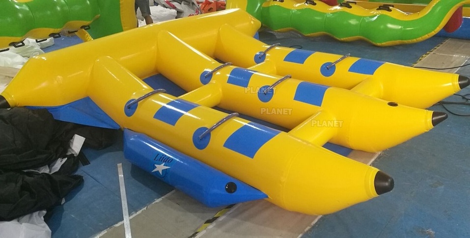 Hot Sale Summer Water Sports Banana Tube 6 people Inflatable Flyfish Banana Boat For Sea Play