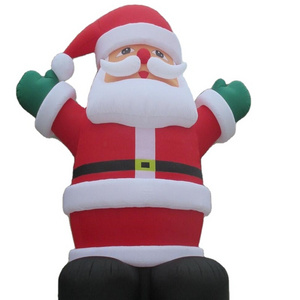 2021 Giant Cartoon Christmas Outdoor Inflatable Santa Claus For Outdoor Decoration