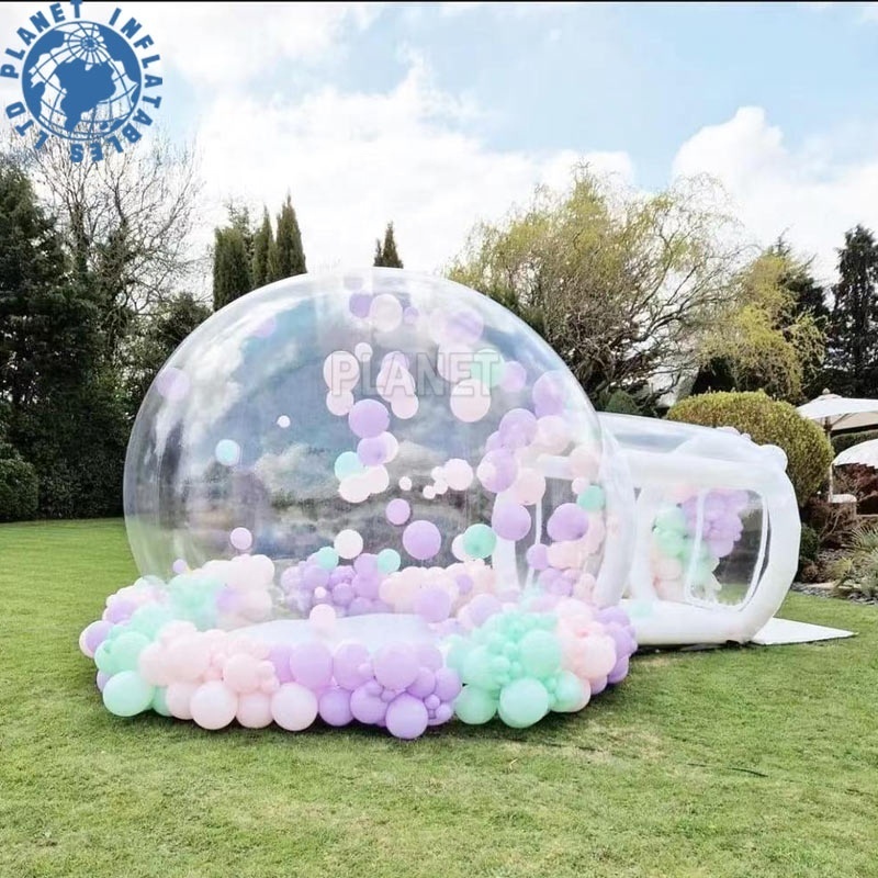 Outdoor Portable Clear Crystal Igloo Dome Tent Balloon Bubble dome tent event inflatable Bubble Tent With Balloons for party