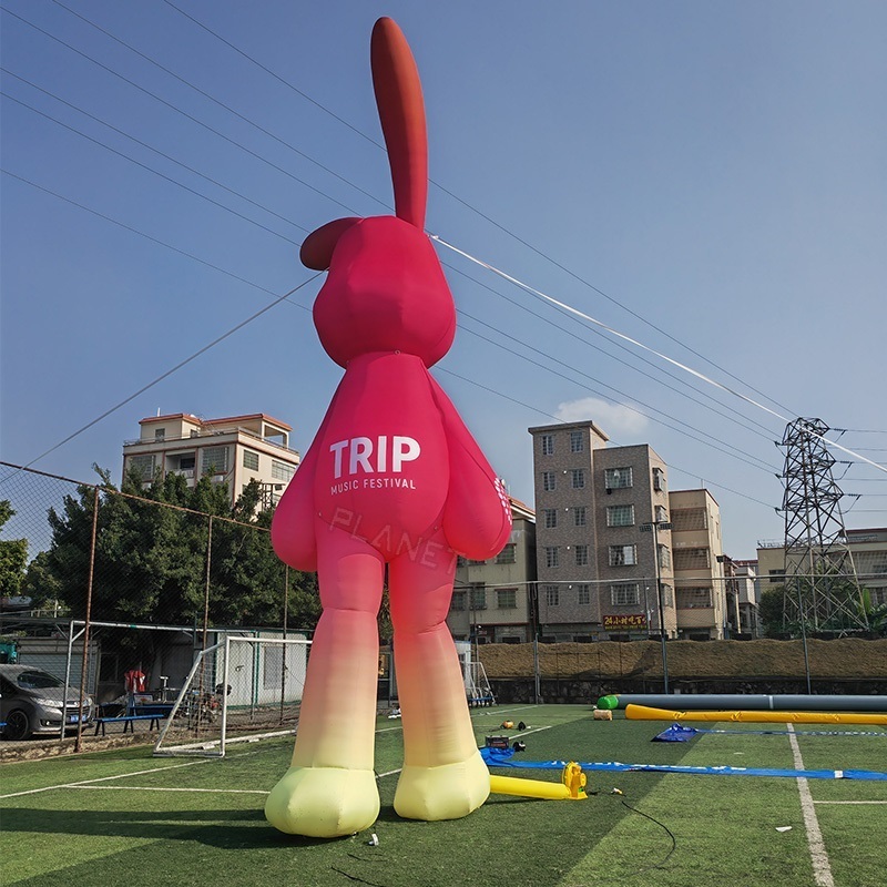 Outdoor Giant Easter Inflatable Rabbit Mascot Cartoon Inflatable Bunny Inflatable Rabbit