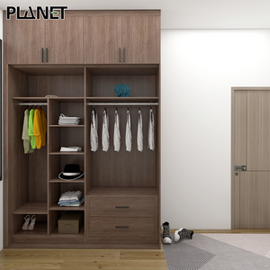 Spanish China Modern Wood Bedroom Furniture Almari Tall Narrow Wardrobe For Hotel