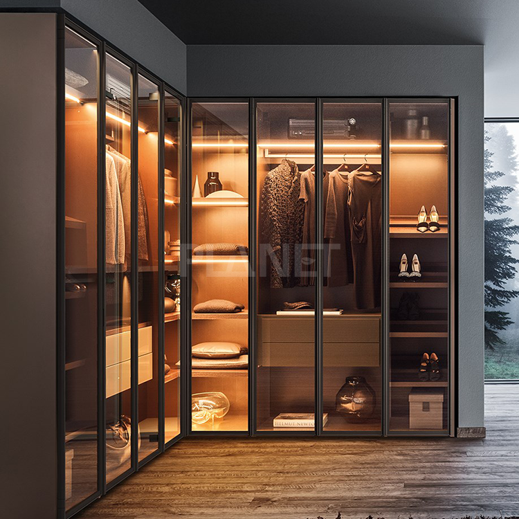 European Chile Closets Par Dormitori Pequen Clothes Storage System Black Wardrobe Modernize