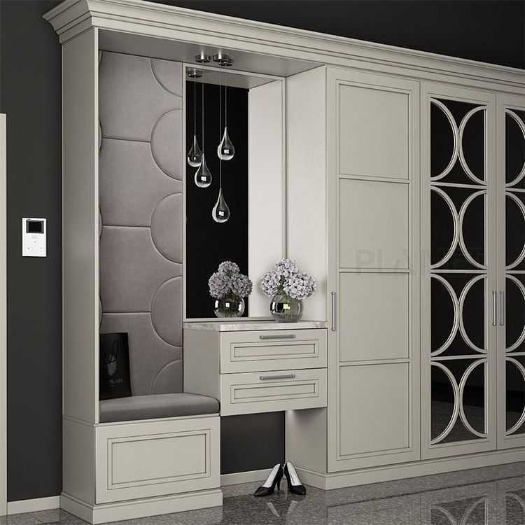 Planet open laminate sample korean acrylic 4 door wardrobe furniture design for bedroom