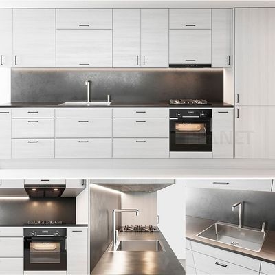 Simple Full Modern Kitchen Cabinet Laminate Materials Laminate Finished Kitchen Cabinets