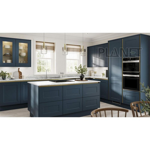 Different grade shaker matte Modern Luxury Customized Home Furniture for Kitchen Cheap Modular with Island Kitchen Cabinet