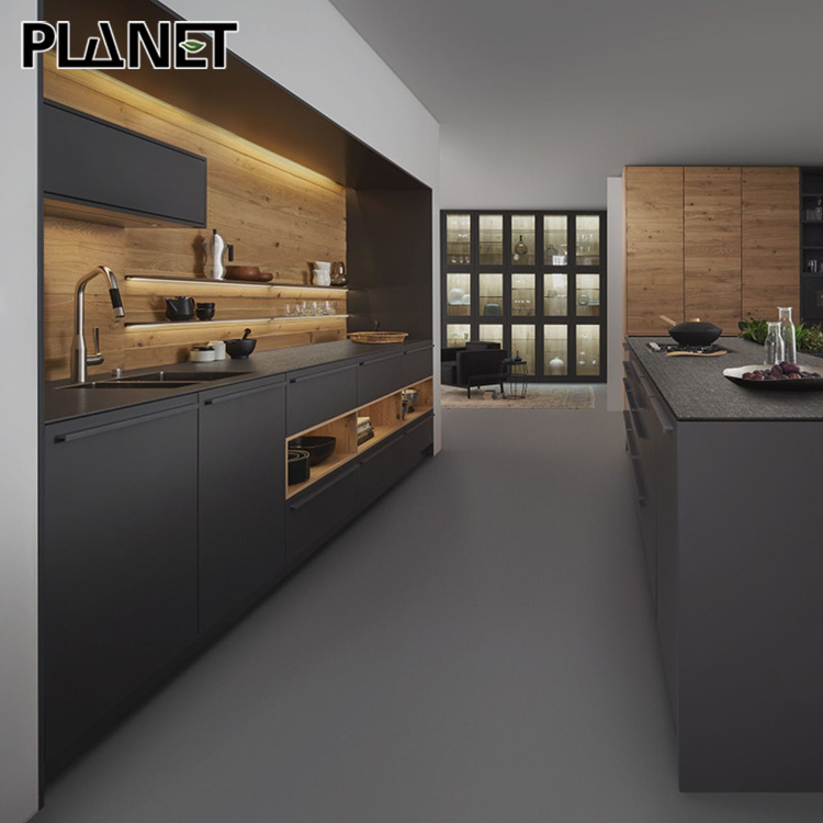 Oman Complete Full Home Custom High Quality 3D Automatic Smart PVC Modern Kitchen Cabinet Design