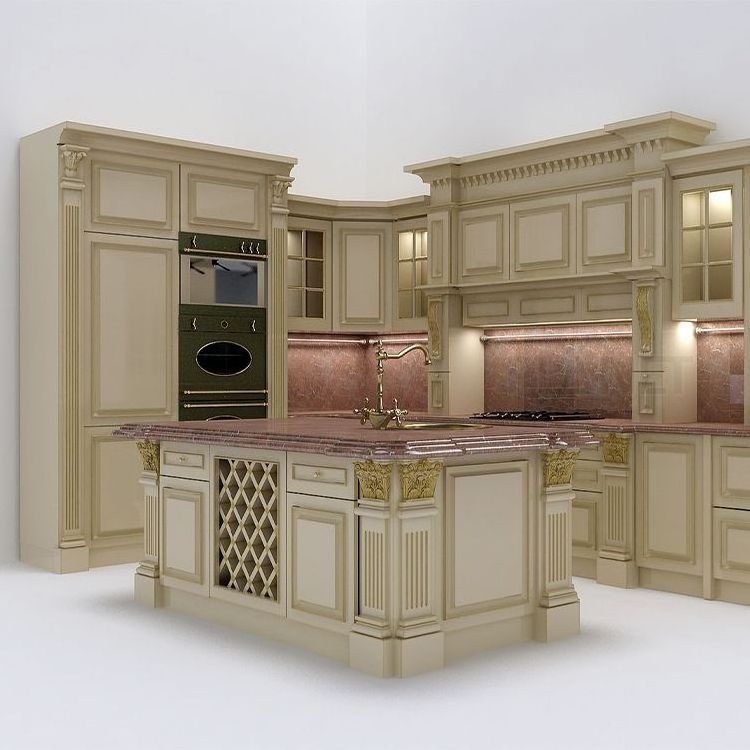 Modern Kitchen Design Cabinet Wooden Pantry Fantastic Style Marble Countertop Customize Waterproof Wood Kitchen Cabinet