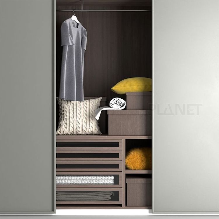 Planet custom mdf sliding door pvc closet bedroom wardrobe cabinets furniture design prices