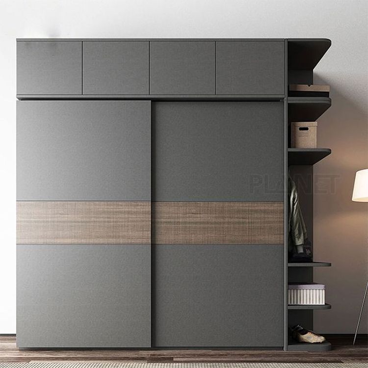 Planet small room designs single wooden drawer wardrobe closet for small bedroom