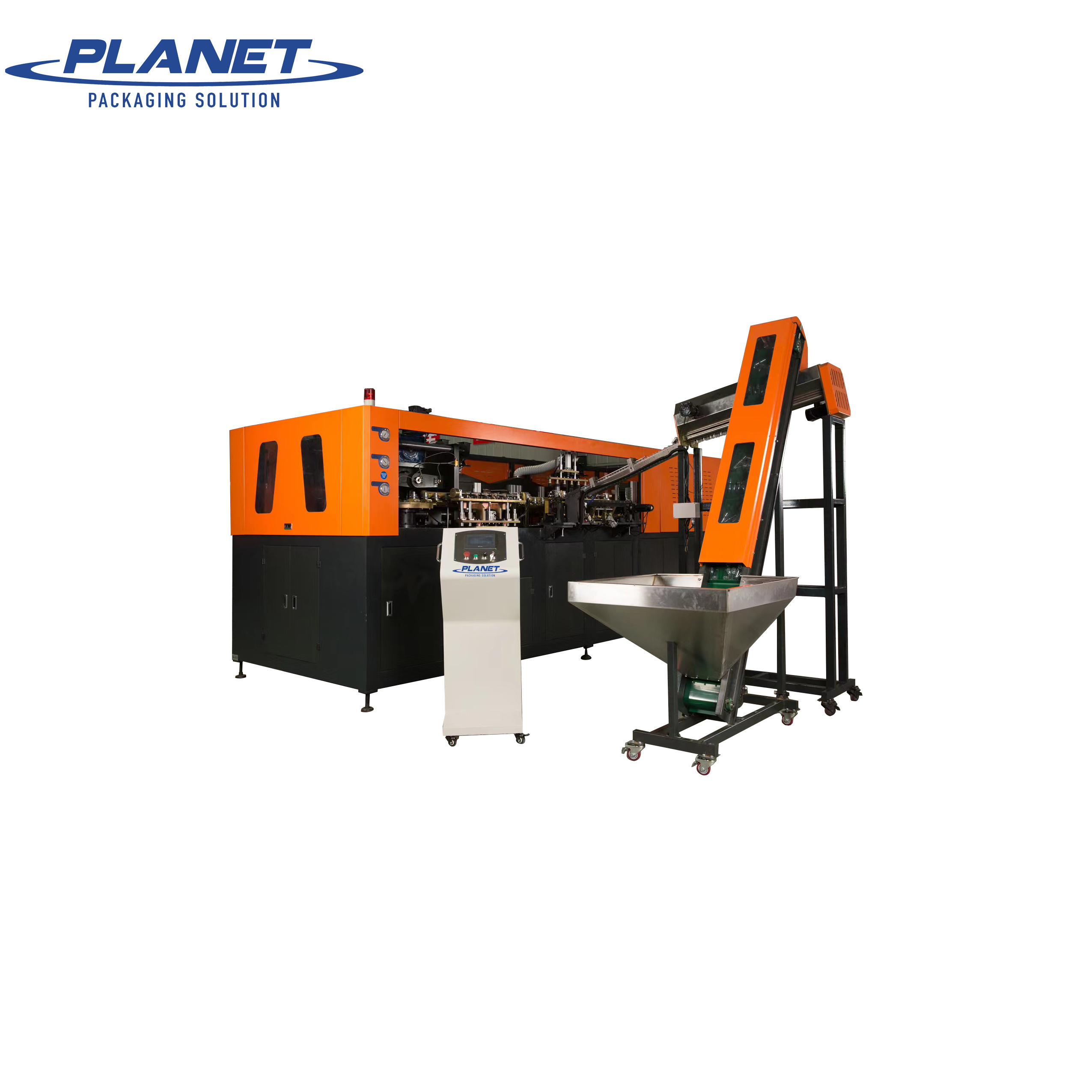 PLANET MACHINE Fully Automatic PET plastic bottle blowing machine stretch blow molding equipment  750ml bottle making plant