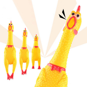 High Quality Pet Squeak Toys Yellow Chicken Screaming Venting Creative Molar Dog Toy