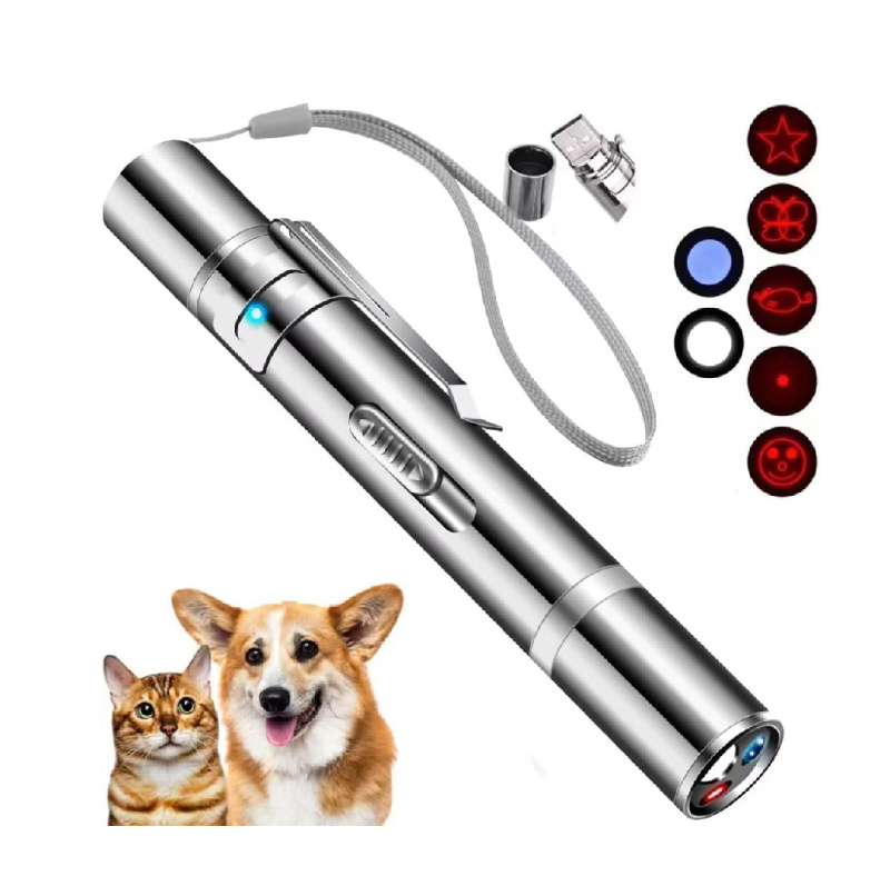 Funny Cat Stick Red Laser Presentation Remote Click Pen For Cat Dog Play Usb Charging Laser Pointer