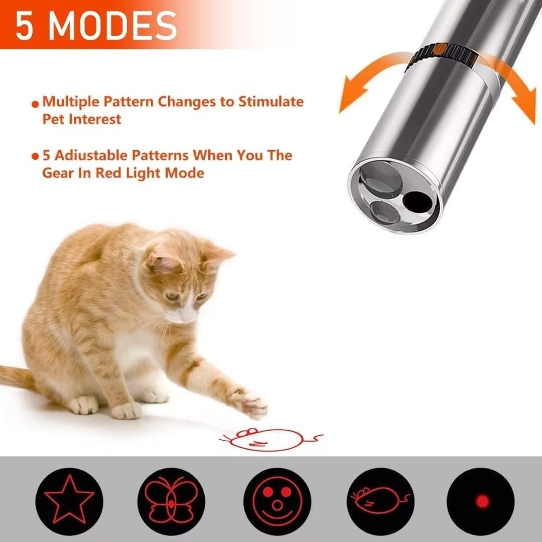 Funny Cat Stick Red Laser Presentation Remote Click Pen For Cat Dog Play Usb Charging Laser Pointer