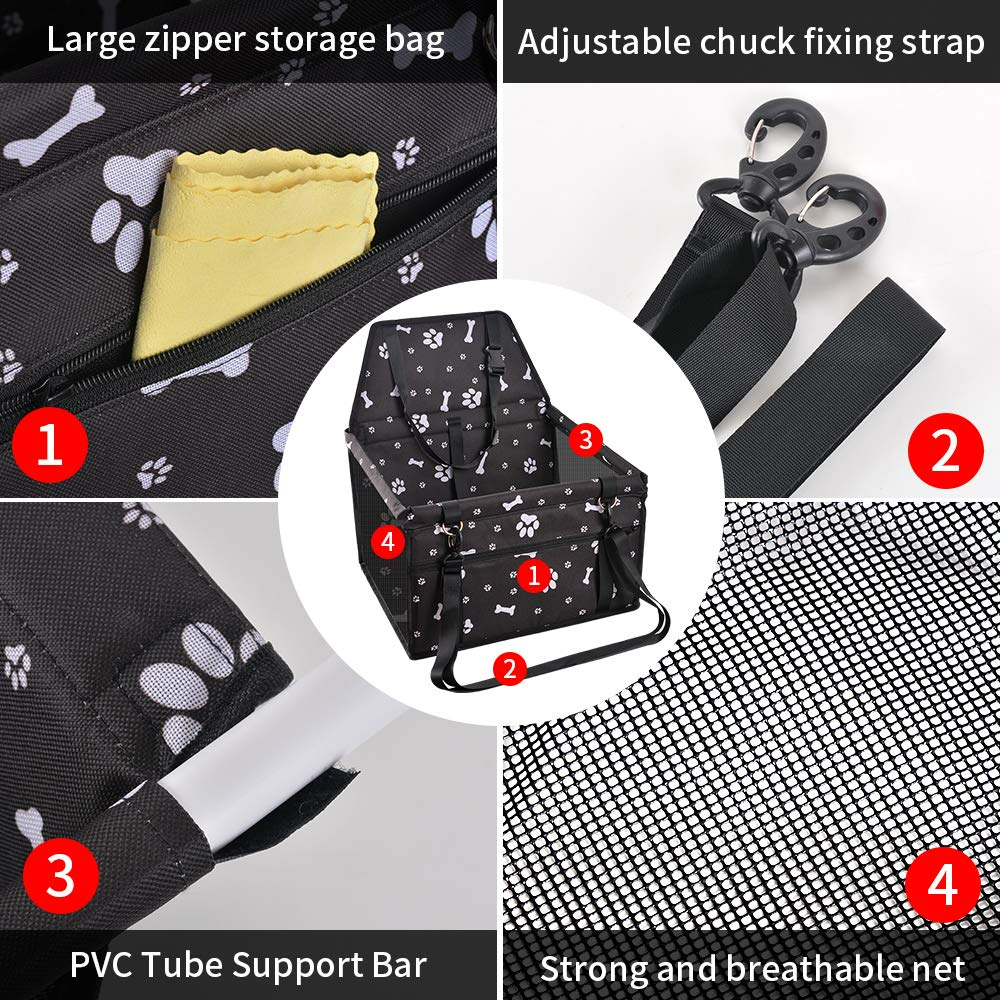 Waterproof Hammock Puppy Portable Pet Carrier Bed Cradle Cover Basket Protector Travel Mat Seat Dog Booster Car Seat