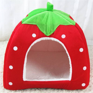 Pet Supplies Strawberry House New Dog Bed Small And Medium-Sized Dogs Wholesale Can Be Dismantled And Washed Pet Nest