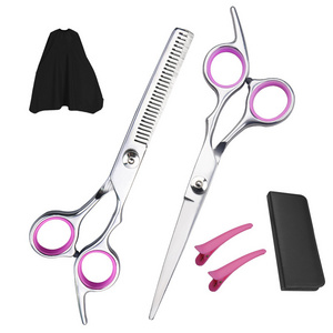 Pet Scissors Set Steel Straight Scissors Thinning Shears Dog Grooming Scissors Professional Dog Shears