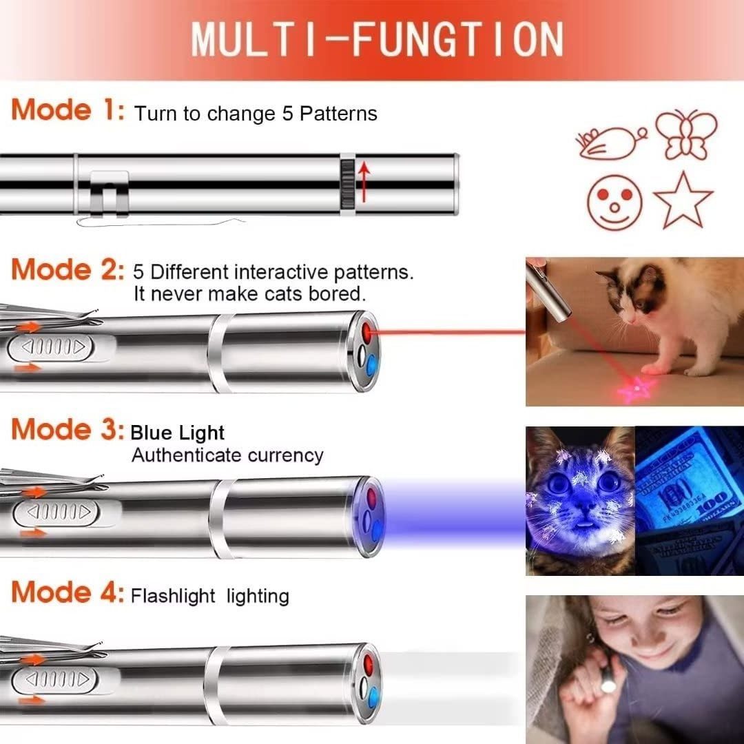 Innovation Cat Funny Electronic laser Five in One Laser Pointer Pet Toys