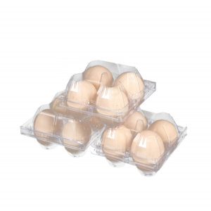 4 Packs Crate Jumbo Large Big Chicken Eggs Duck Eggs Holes Carton Transparent Recyclable