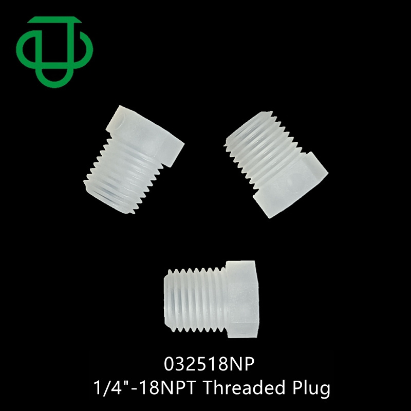 JU Small PP NPT/M/G Male Threaded Pipe Fitting Stopper Plastic Pipe End Hex Threaded Tube Plug