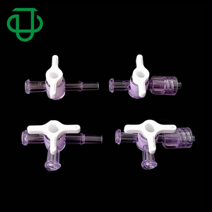 JU Factory Direct Plastic Medical Luer Stopcock Flow Control Valve 2 Way Luer Lock 3 Way Stopcock With Luer Valve