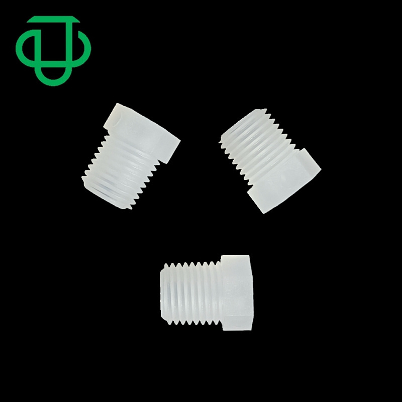 JU Small PP NPT/M/G Male Threaded Pipe Fitting Stopper Plastic Pipe End Hex Threaded Tube Plug