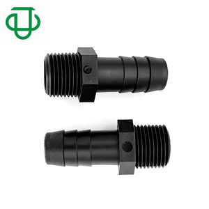 Black Nylon 3/8" Male NPT Thread Adapter 1/2" Hose Barb Straight Elbow Male Threaded Pipe Fittings