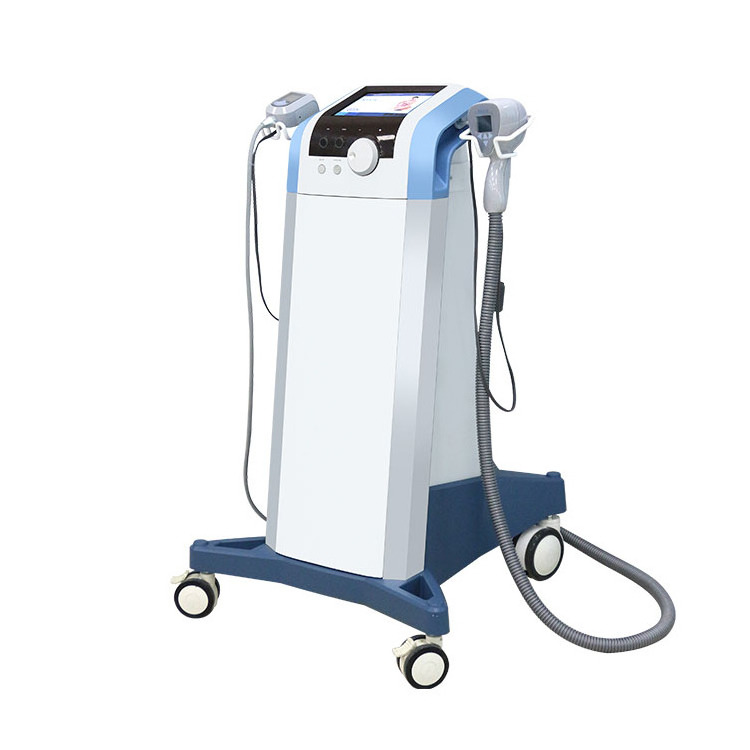 Vacuum cavitation system fat cutting machine 2 in 1 Ultrasound RF Boby shock wave slimming machine for weight loss