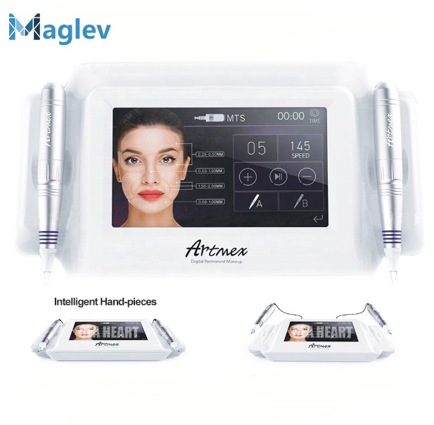 hotest professional artmax v8 tattoo gun eyebrow pencil MTS make up machine new arrive make up pen permanent makeup machine