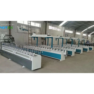 Decorative paint paper wood veneer laminating profile wrapping machine