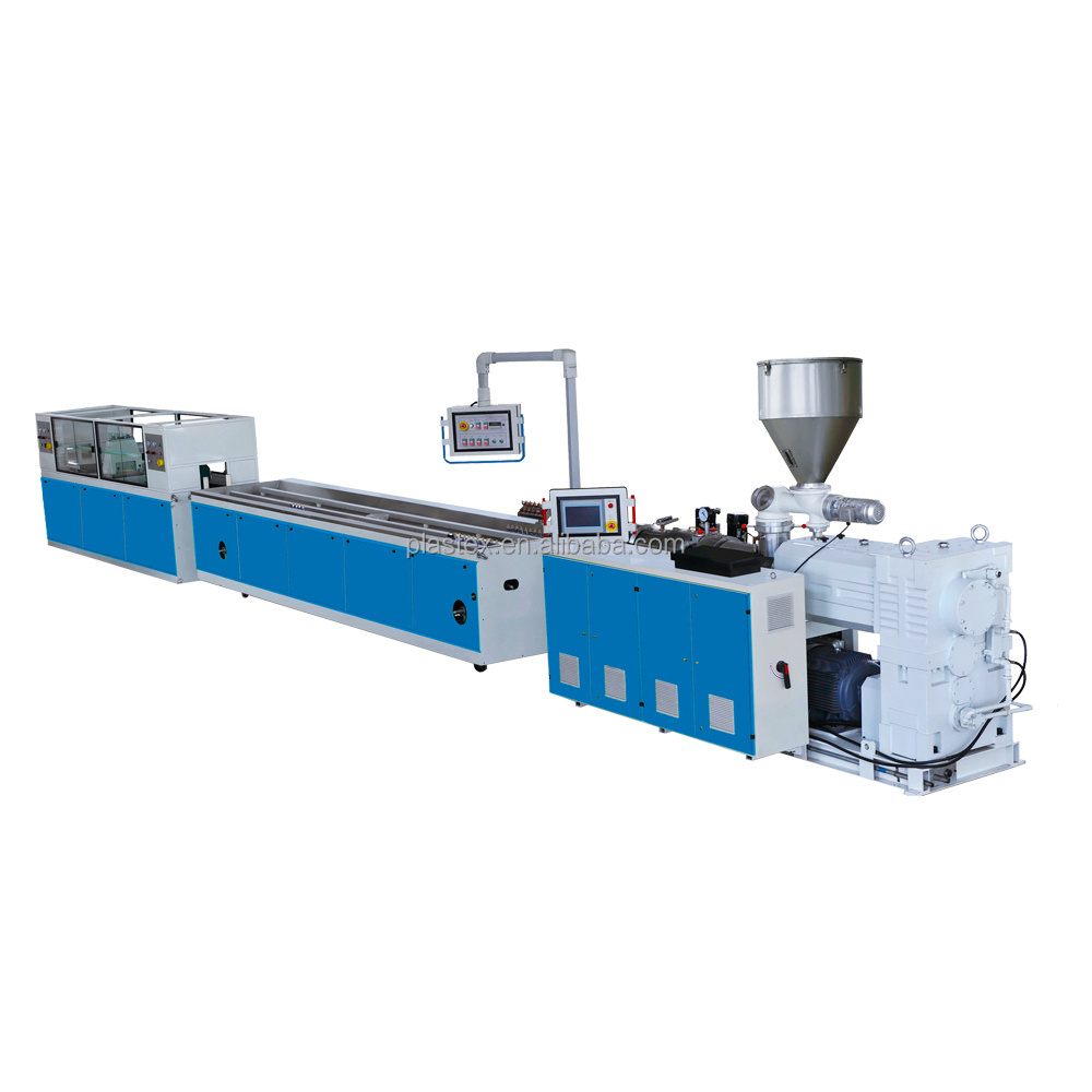 Single Screw Extrusion Line PVC Price Tag Holder Plastic Extrusion Machine