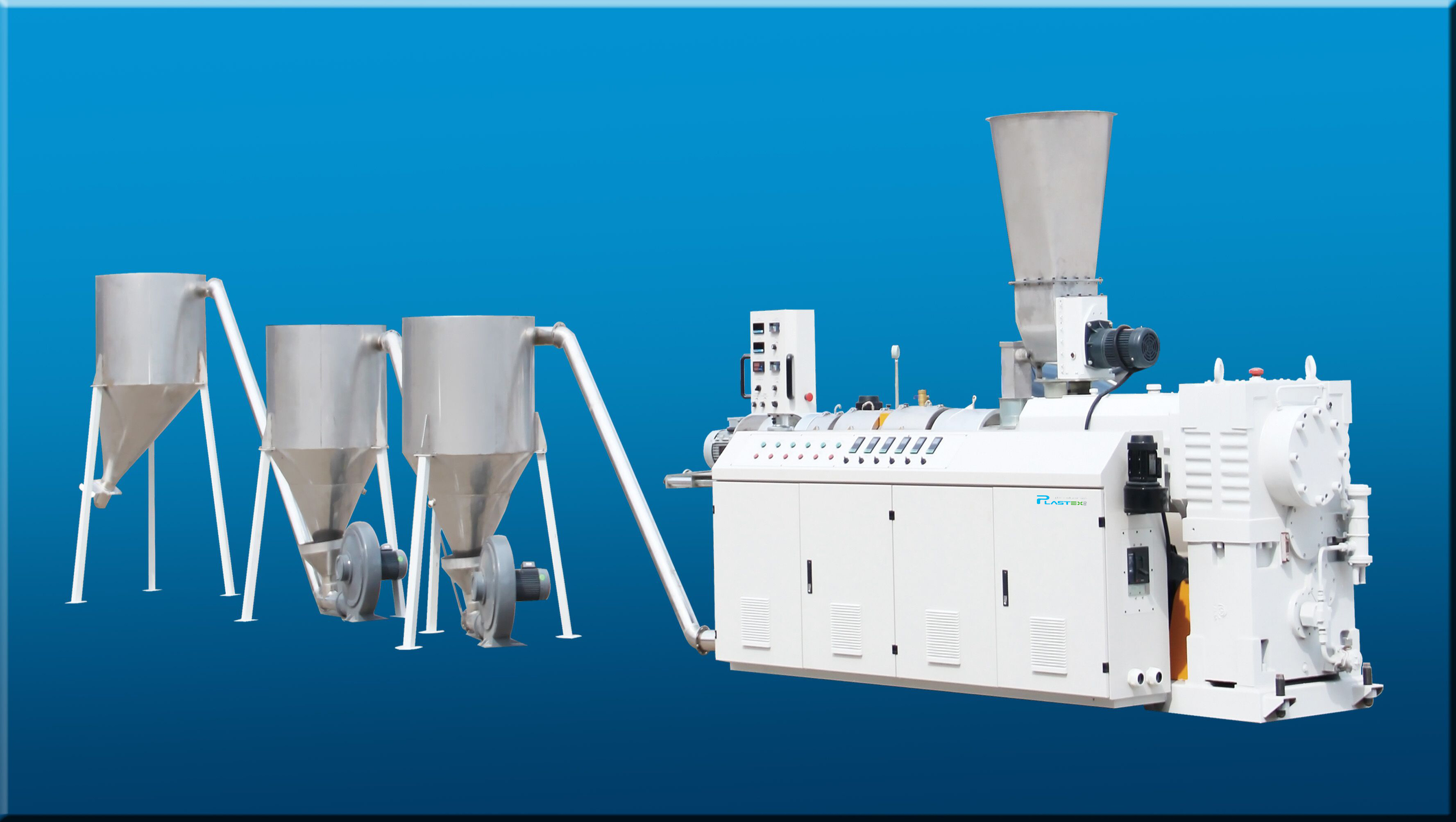 Double Stage High Output PP WPS HDP  PE ABS plastic recycling twin screw extruder pellet machine and pelletizer granules making