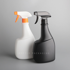 Wholesale HDPE Matte Black White Plastic 750ml 350ml Cleaning Household Empty Detergent Trigger Spray Bottle