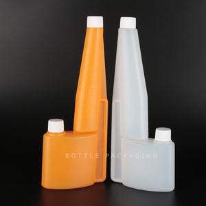 Unique Hdpe Plastic Squeeze Bottle 150ml Fuel Injection Chemical Packing Double Neck Bottle Twin Neck Bottle