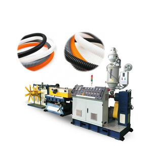 double wall hdpe corrugated pipe machine hdpe pipe production extrusion line