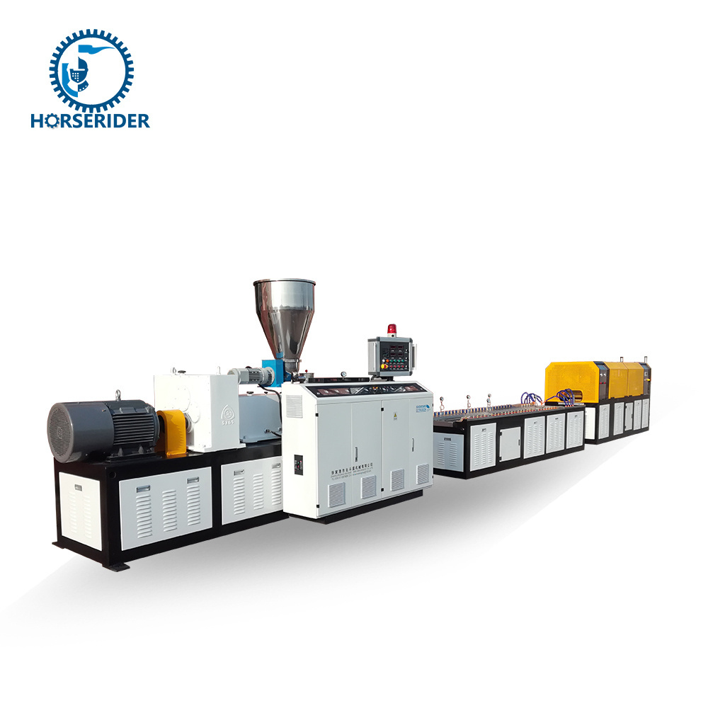 PVC profile extrusion line/extrusion line for pvc cable trunks production