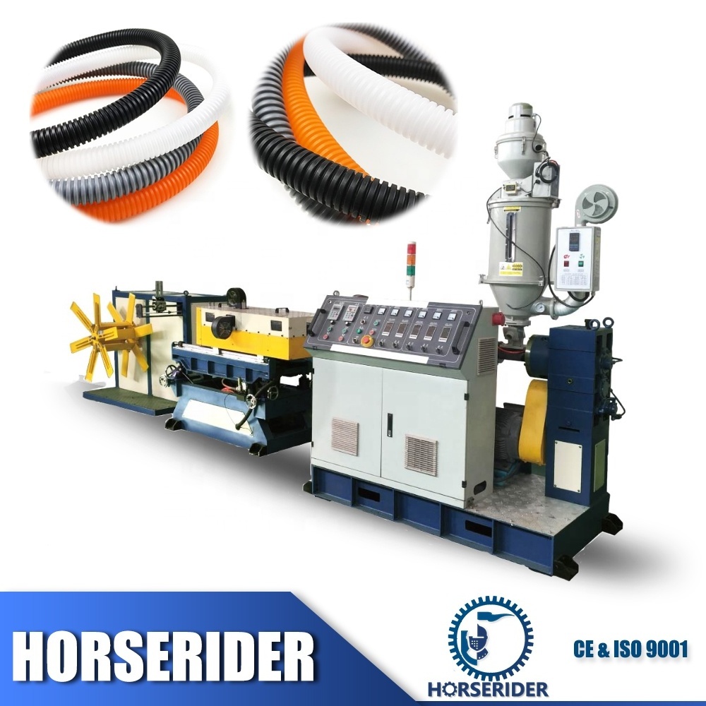 double wall hdpe corrugated pipe machine hdpe pipe production extrusion line