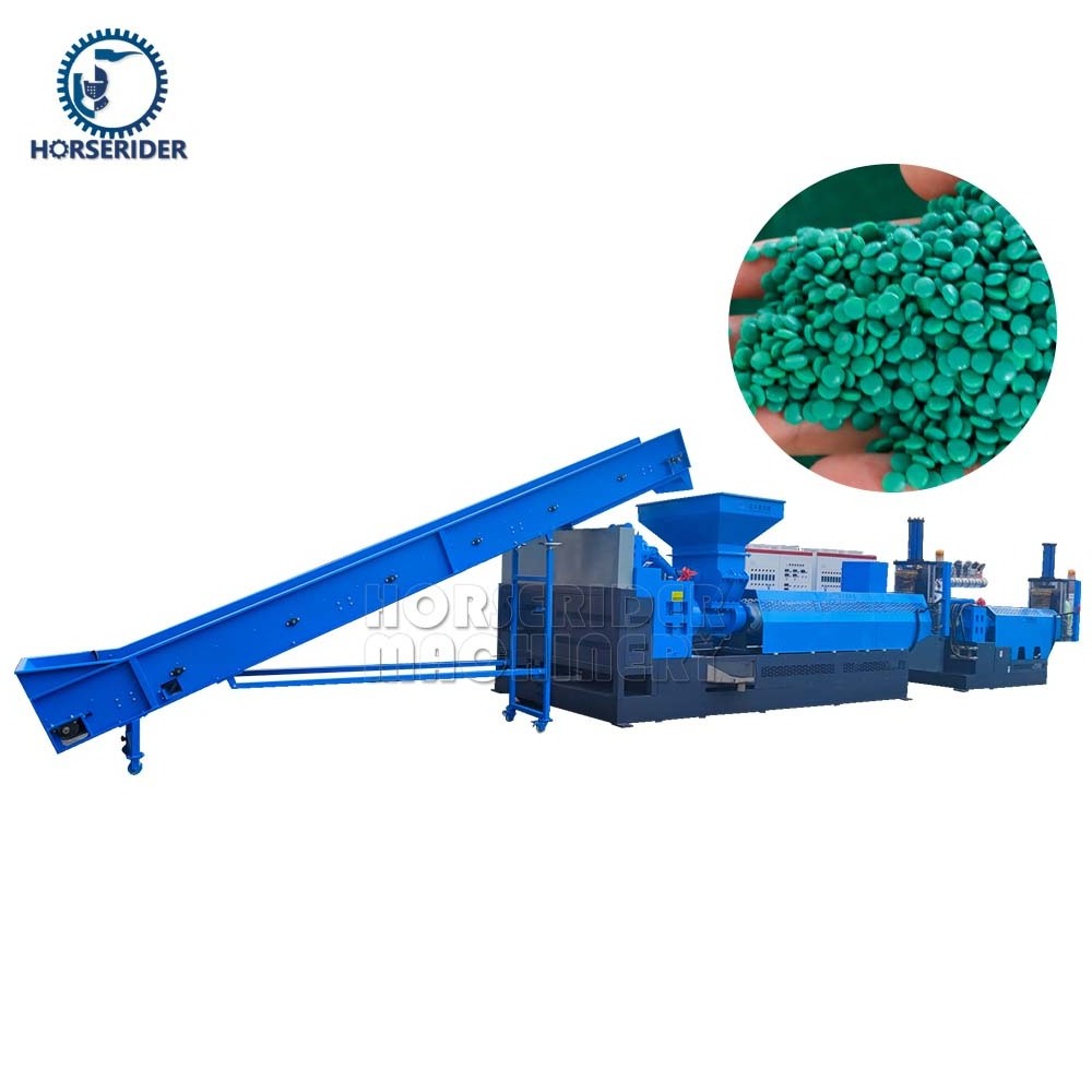 Horserider cheapest Fully Automatic Plastic Granulators Plastic Granules recycling extruder making Machine