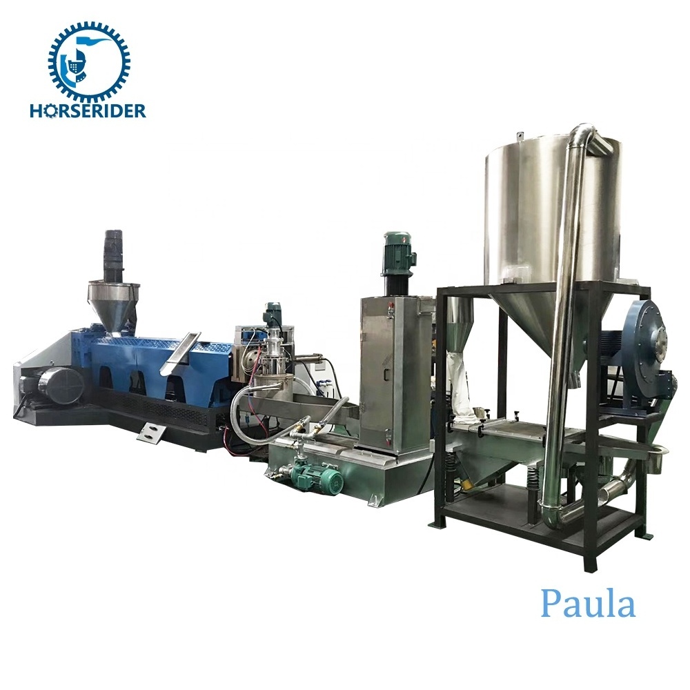 vertical force feeder palletized Pelletizing machine line for plastic pe pp film