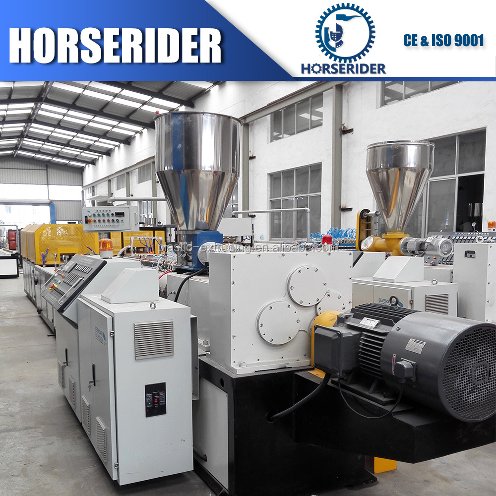 PVC profile extrusion line/extrusion line for pvc cable trunks production