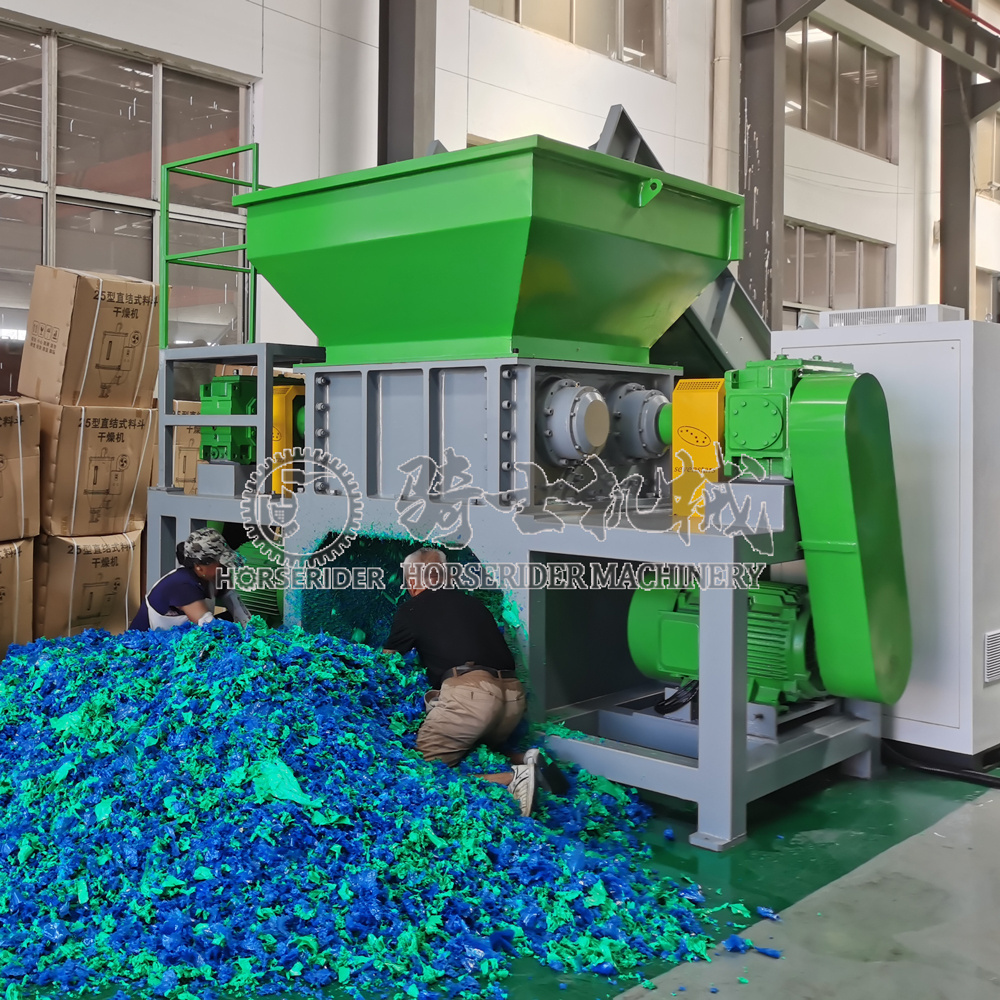 Waste Plastic Metal Wood Shredding Machine Double Two Twin Shaft Blade Shredder With High Output And Cheap Price