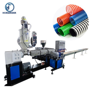 Horserider plastic PP PE single wall corrugated pipe hose machine hose extruder hose machine production line