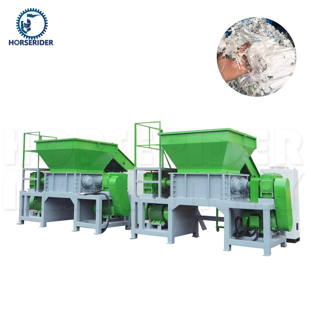 Waste Plastic Metal Wood Shredding Machine Double Two Twin Shaft Blade Shredder With High Output And Cheap Price