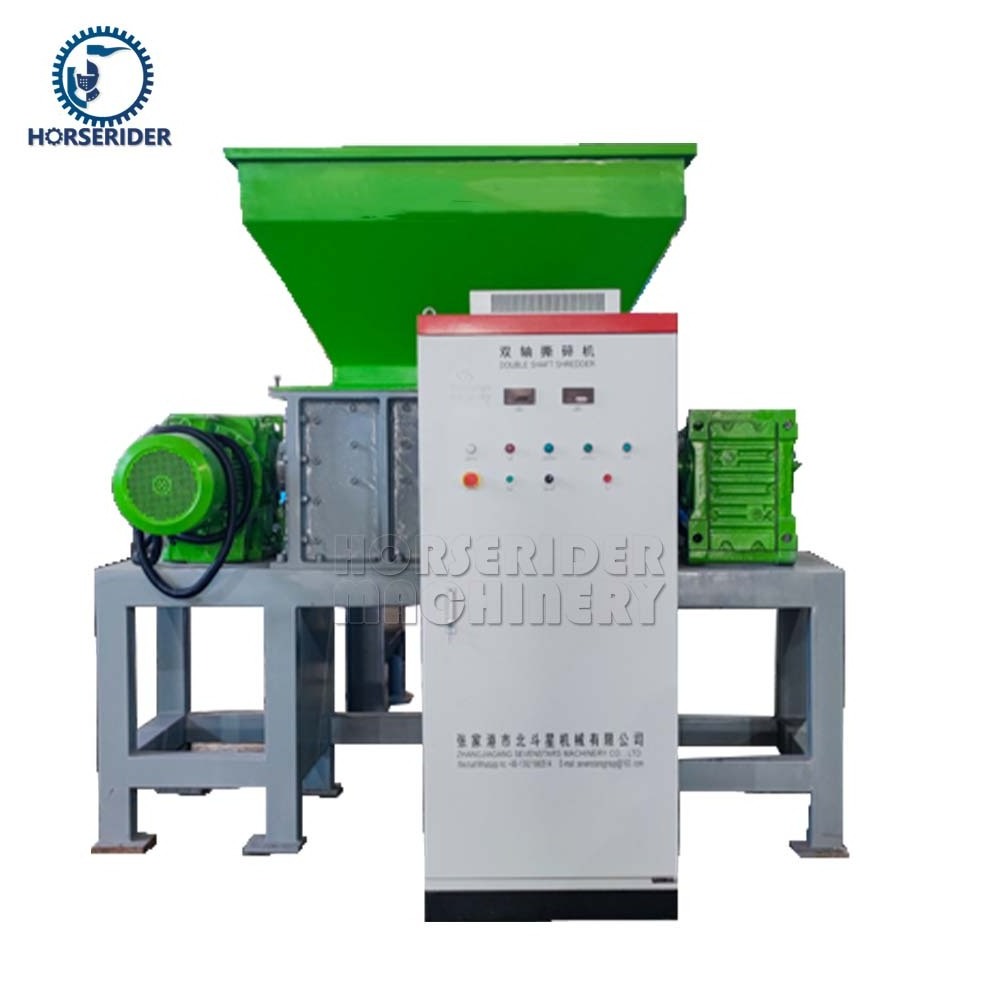 Good Quality and Cheapest Double Shaft Shredder Industrial Large Paper Waste Car Tire Carton Box Shredder