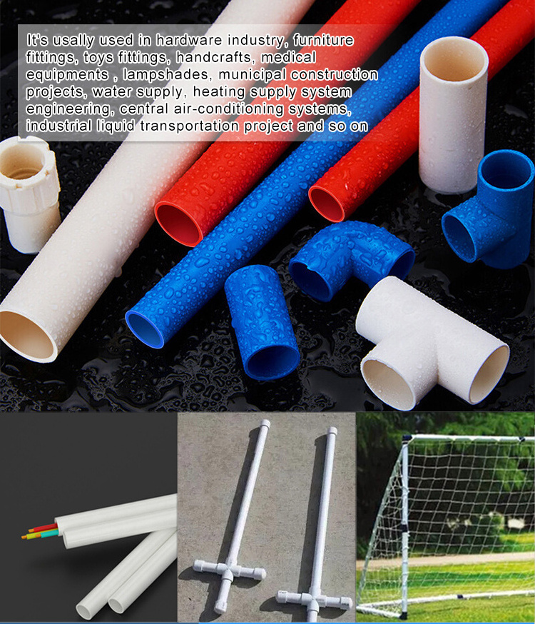 Low Price Grey White plastic tubes PVC Pipe  2 inch diameter electrical pvc pipe conduit pvc pipe price