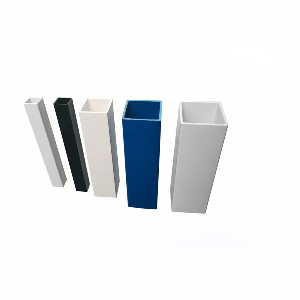 square PVC pipe  Rectangular pvc tubes for storing goods PVC square pipe Square plastic tubing customize plastic box sections