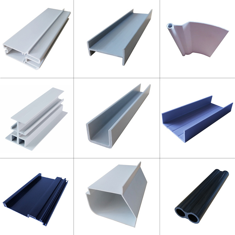 UPVC Material Resistance sunshine pvc corner windows accessories pvc profile for Windows And Doors and sun umbrella